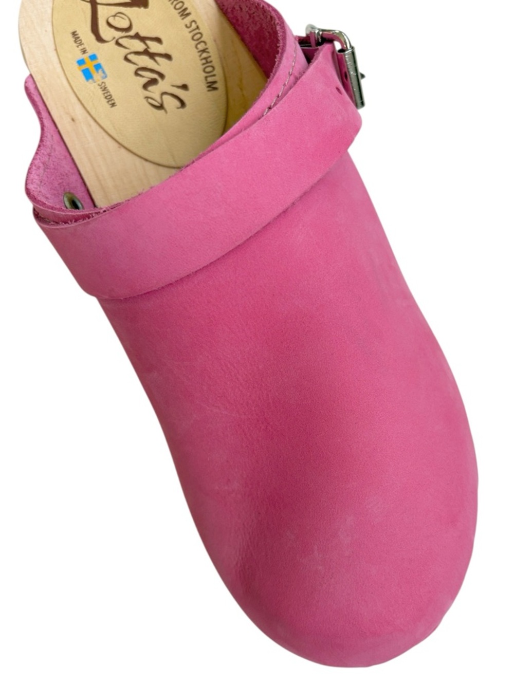 EUC Lotta’s Stockholm Leather Clogs Pink Size 8.5 - Picture 2 of 8